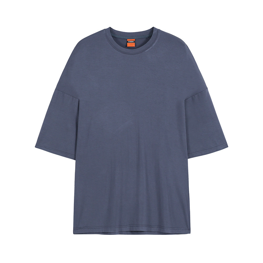 Loose Round Neck Half-sleeved T-shirt, Cotton Bottoming Shirt, Short-sleeved T-shirt