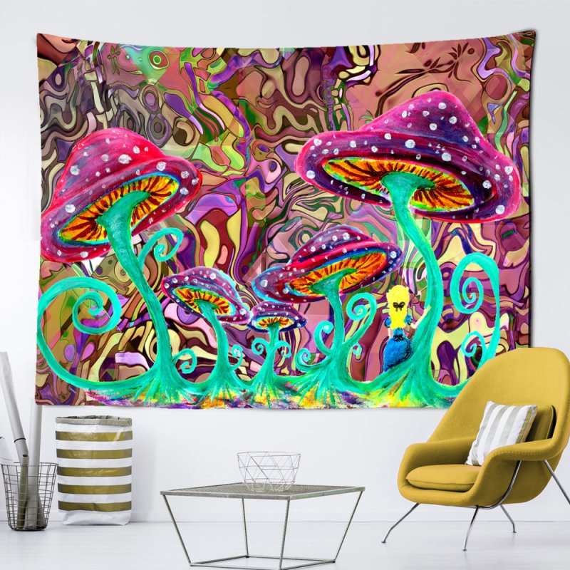 Dream Mushroom Psychedelic Rug Boho Home Decor