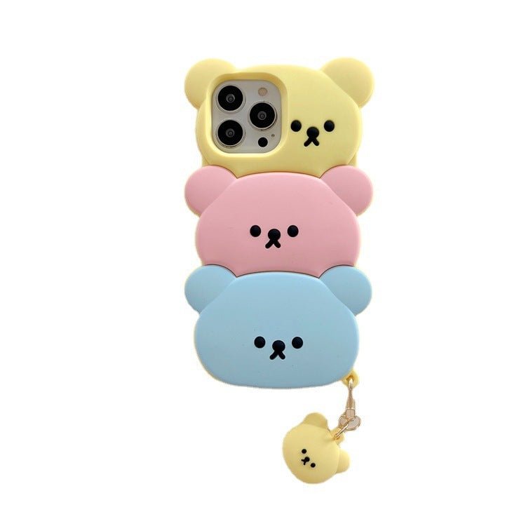 Candy Stack Bear Mobile Phone Case All-inclusive Soft Shell